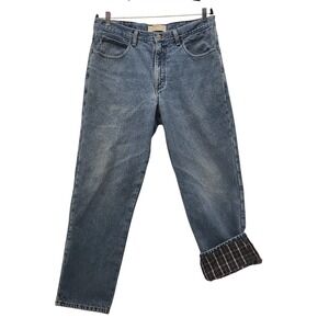 LL Bean Fleece Lined Jeans 36x30
